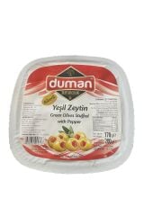 Duman Gurme Biberli Yeşil Zeytin 200 GR