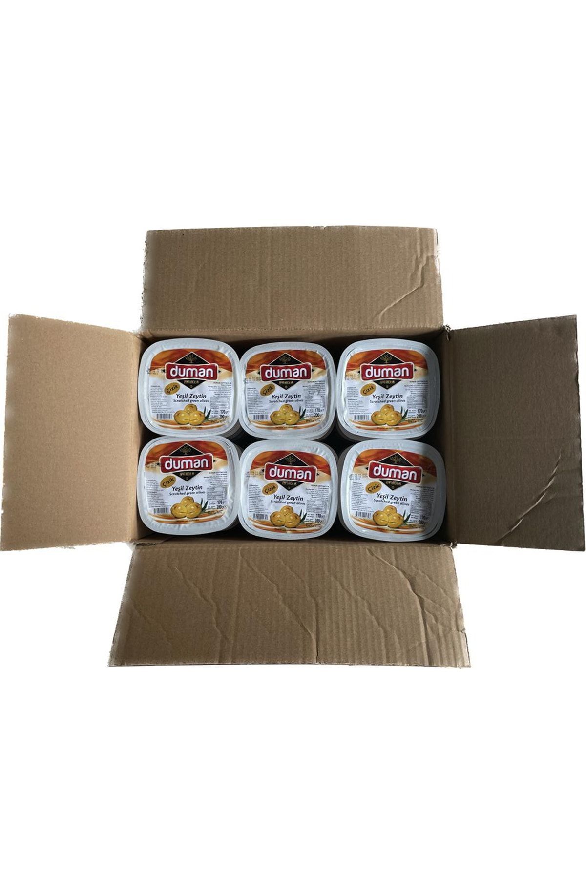 Duman Gurme Çizik Yeşil Zeytin 30 Adet 200 GR