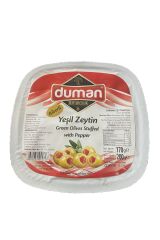 Duman Gurme Biberli Yeşil Zeytin 30 Adet 200 GR