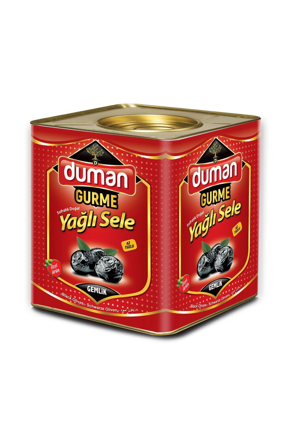 Duman Gurme Gemlik Yağlı Sele Siyah Zeytin L (230-260) Klb 10 KG