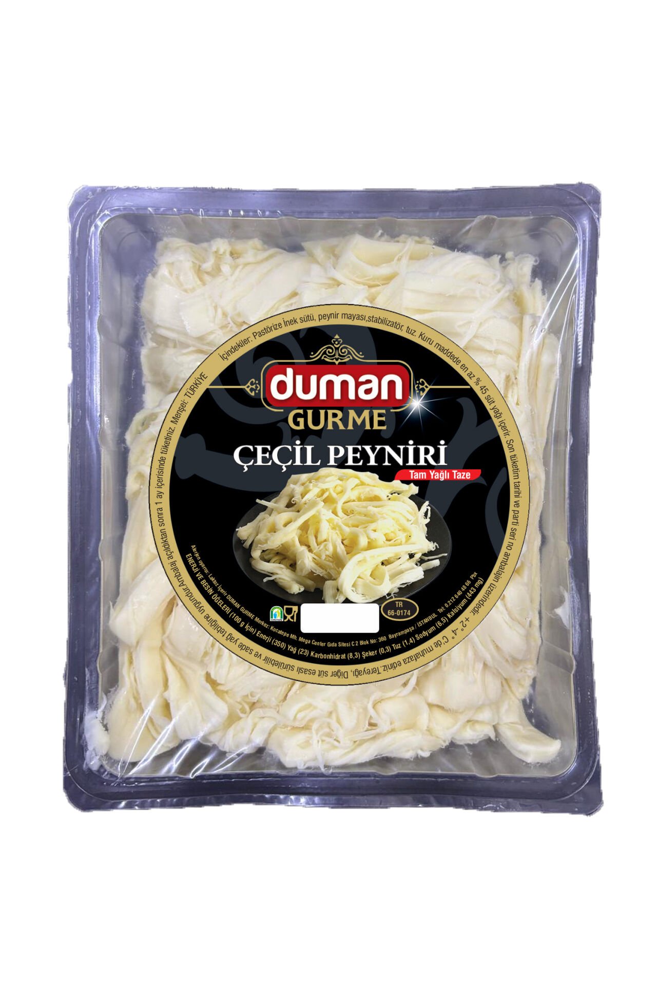 Duman Gurme Katkısız Tel Tel Çeçil Peyniri – 100% İnek Sütü, Doğal Lezzet 1 KG