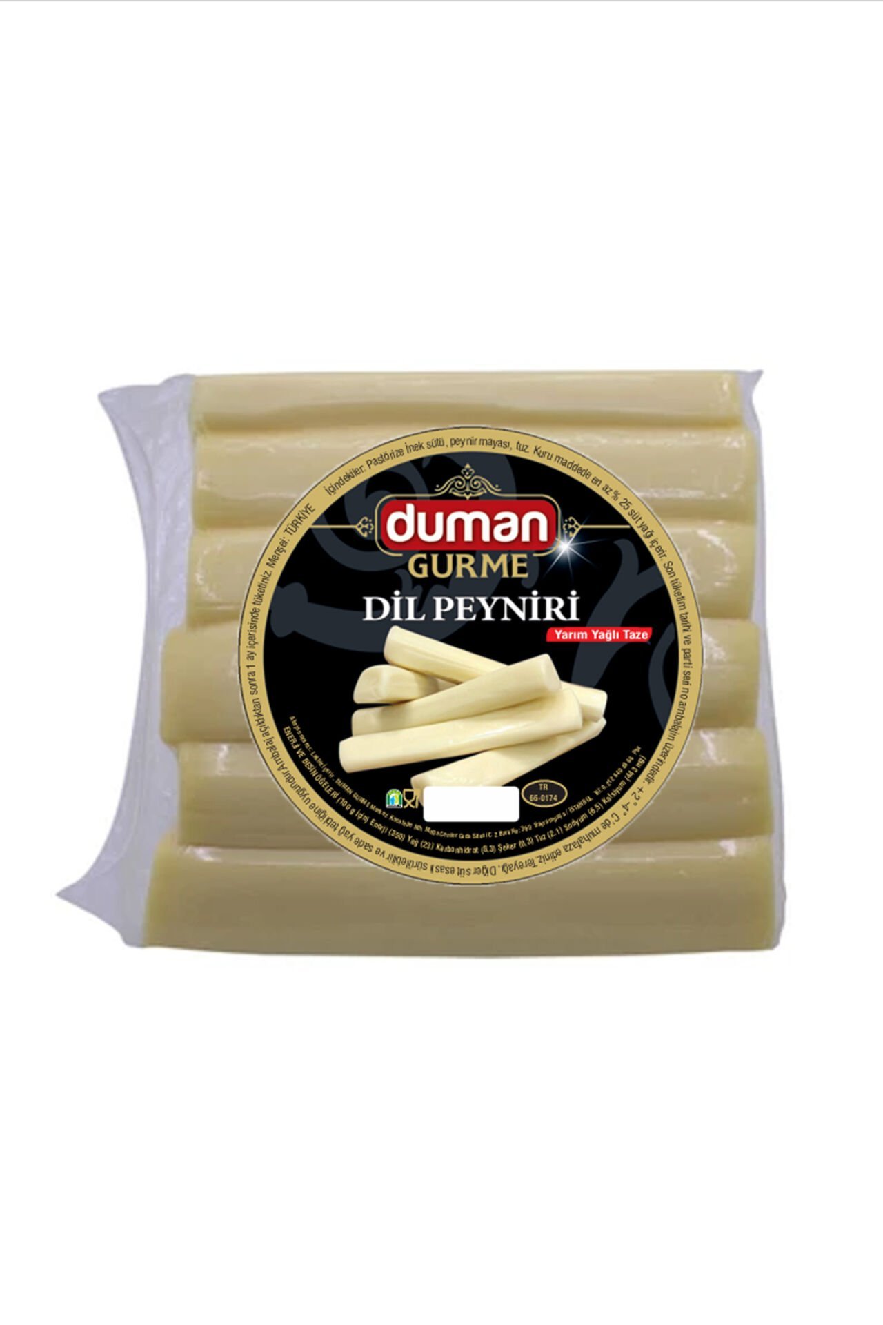 Duman Gurme Doğal Tel Tel Dil Peyniri – Hafif Tuzlu, %100 İnek Sütü 1 KG