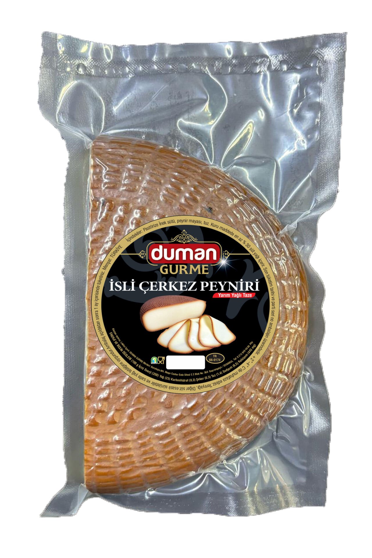 Duman Gurme İsli Çerkez Peyniri – Tütsülenmiş Doğal Lezzet, %100 Süt 400 GR