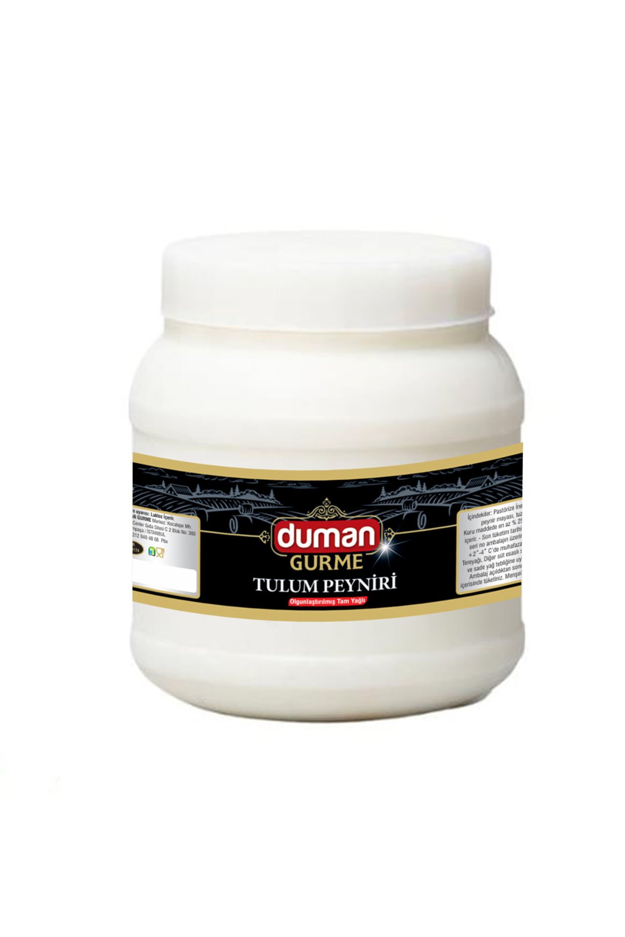 Duman Gurme Tulum Peynir – Yoğun Kıvamlı, Keçi ve İnek Sütünden, Katkısız 1 KG