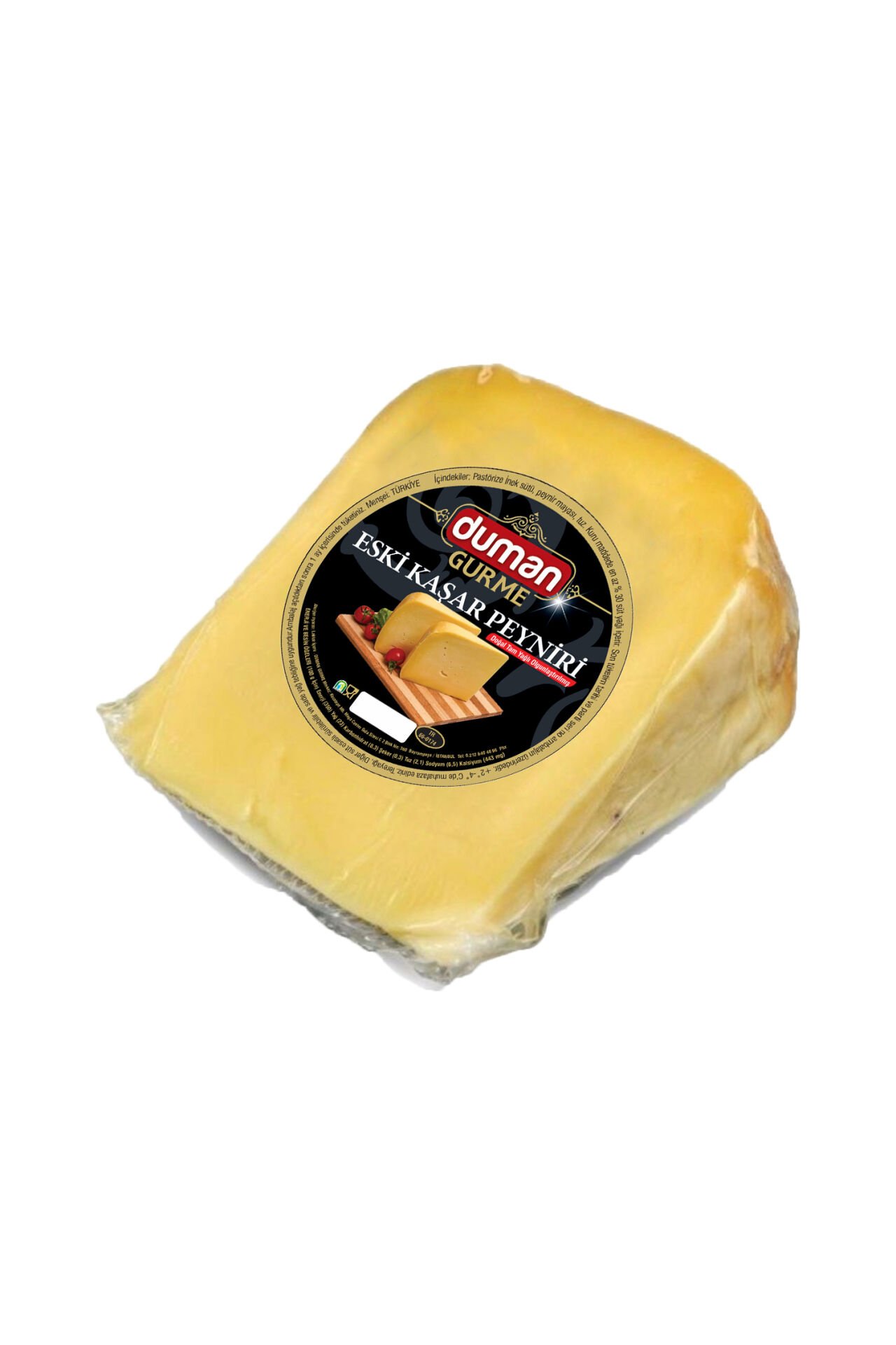 Duman Gurme Olgunlaştırılmış Kars Eski Kaşar – Yoğun Aromalı Katkısız Peynir 500 GR