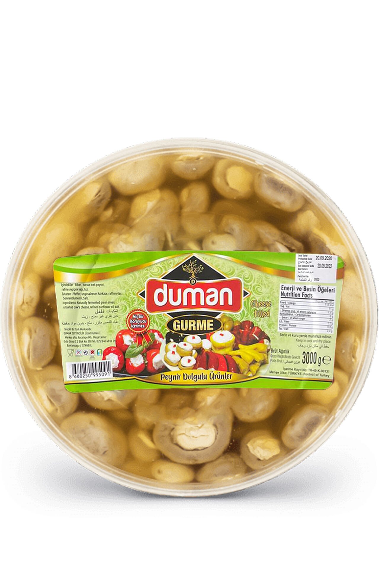 Peynir Dolgulu Mantar 2000 GR