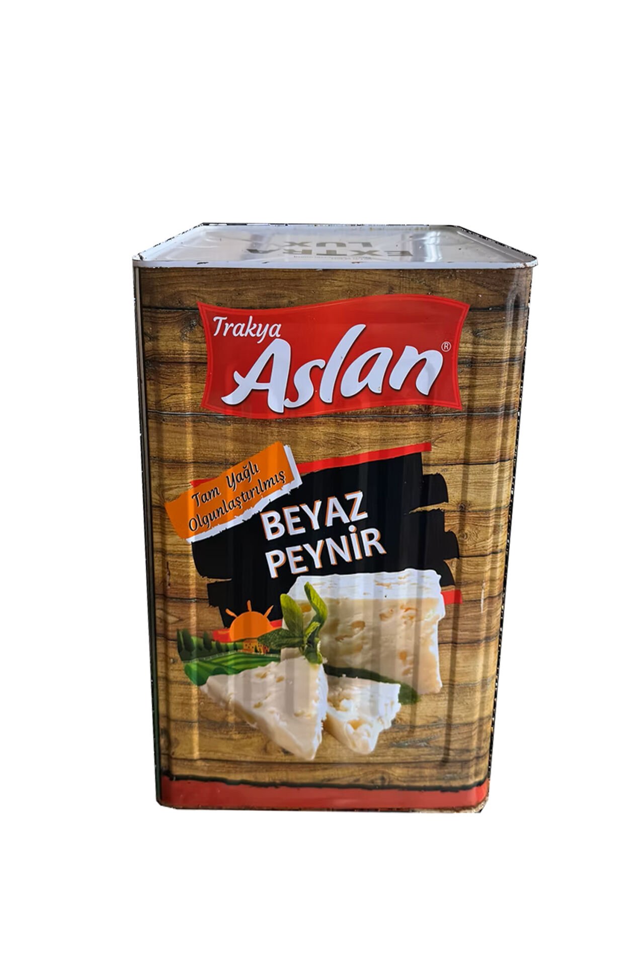 Trakya Aslan Teneke Beyaz Peynir | 18 kg Net (20 kg Brüt) – Trakya’nın Güçlü Lezzeti