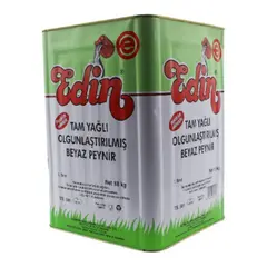 Edin Lokum Kıvamında Tam Yağlı Beyaz Peynir | 18 kg Net (20 kg Brüt) | Teneke Ambalaj